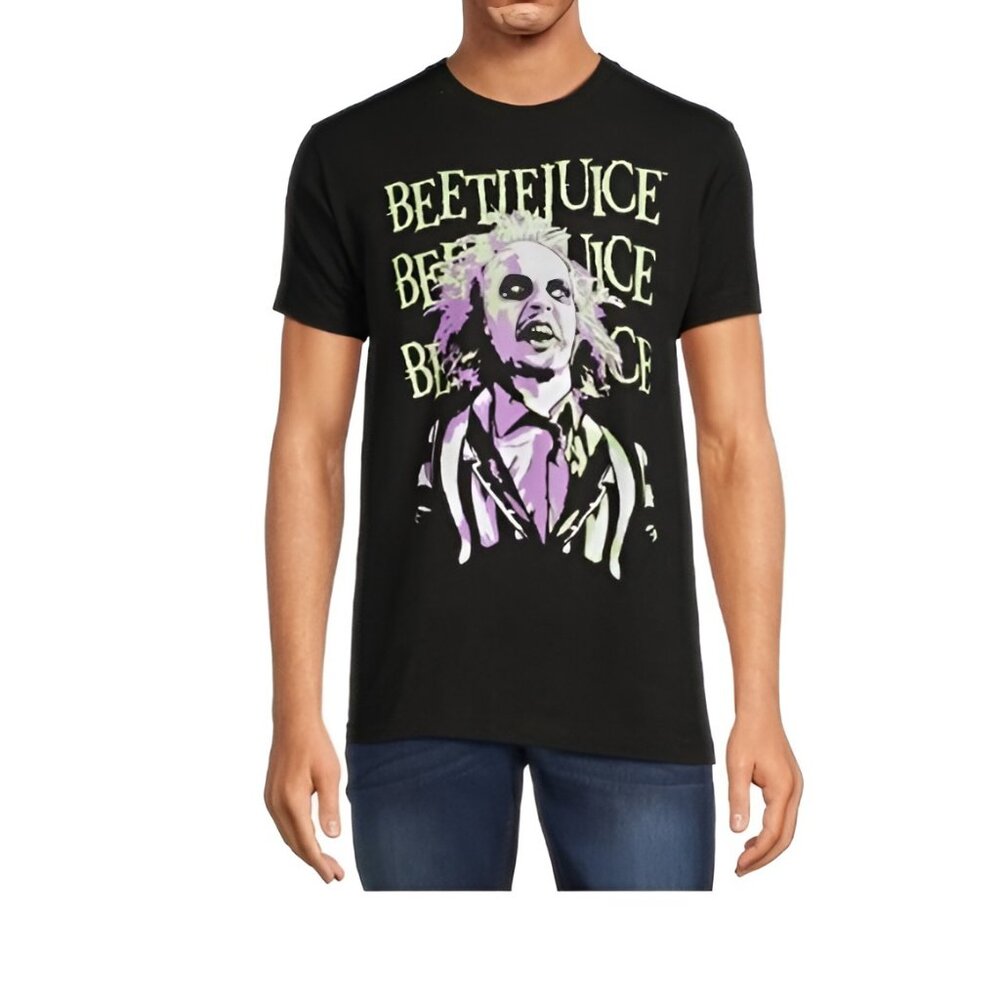 New: 42-44 (L) Men's Beetlejuice Graphic Tee